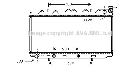 DN2117 AVA QUALITY COOLING Радиатор, охлаждение двигателя