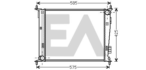 31R36044 EACLIMA Радиатор, охлаждение двигателя