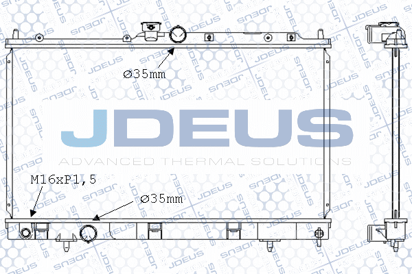 M0180350 JDEUS Радиатор, охлаждение двигателя