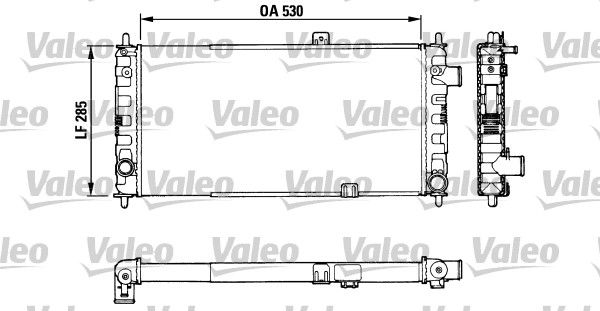 883751 VALEO Радиатор, охлаждение двигателя