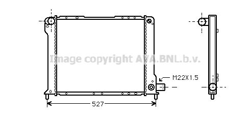 FT2080 AVA QUALITY COOLING Радиатор, охлаждение двигателя