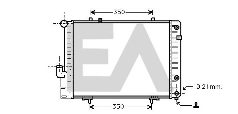 31R50045 EACLIMA Радиатор, охлаждение двигателя