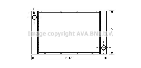 BWA2333 AVA QUALITY COOLING Радиатор, охлаждение двигателя