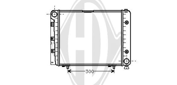 DCM2316 DIEDERICHS Радиатор, охлаждение двигателя