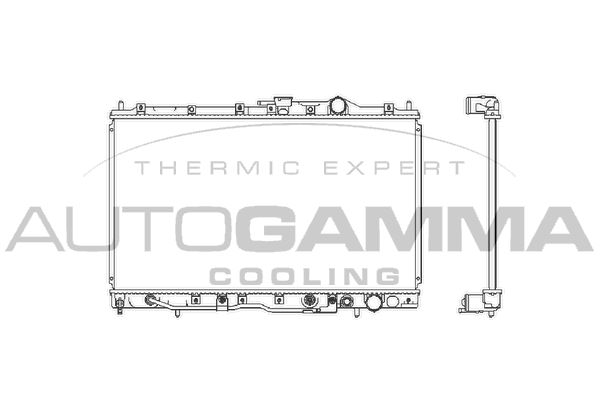 101133 AUTOGAMMA Радиатор, охлаждение двигателя