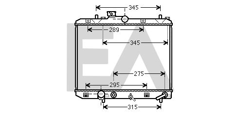 31R69058 EACLIMA Радиатор, охлаждение двигателя