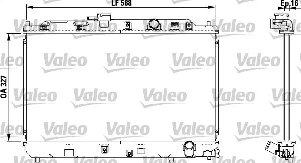 731634 VALEO Радиатор, охлаждение двигателя