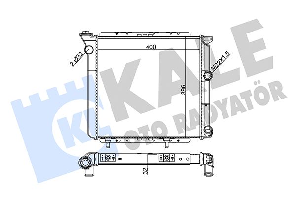 229600 KALE OTO RADYATÖR Радиатор, охлаждение двигателя
