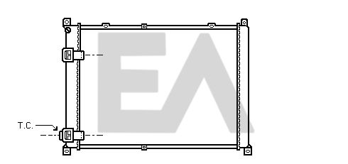 31R60043 EACLIMA Радиатор, охлаждение двигателя