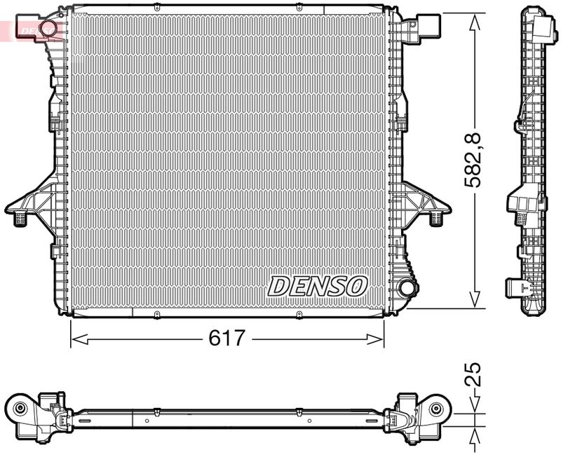 DRM32052 DENSO Радиатор, охлаждение двигателя