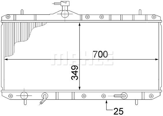 CR1517000S MAHLE Радиатор, охлаждение двигателя