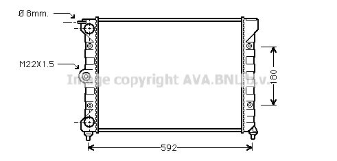 VN2011 AVA QUALITY COOLING Радиатор, охлаждение двигателя