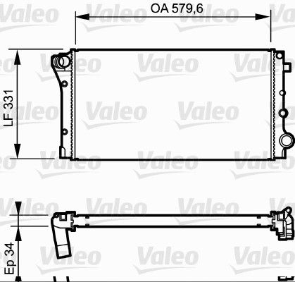 734932 VALEO Радиатор, охлаждение двигателя