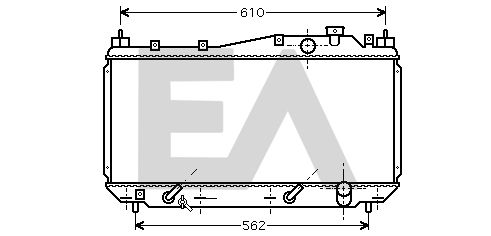 31R26038 EACLIMA Радиатор, охлаждение двигателя