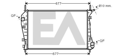 31R22122 EACLIMA Радиатор, охлаждение двигателя