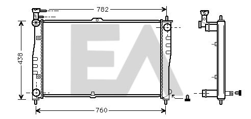 31R36004 EACLIMA Радиатор, охлаждение двигателя