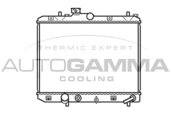 105607 AUTOGAMMA Радиатор, охлаждение двигателя