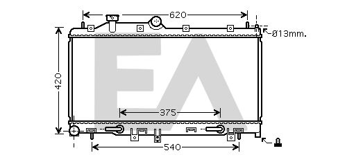 31R68041 EACLIMA Радиатор, охлаждение двигателя