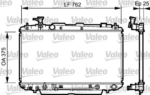 734493 VALEO Радиатор, охлаждение двигателя