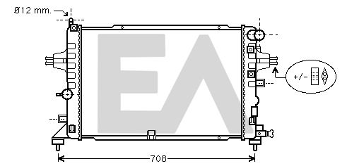 31R54204 EACLIMA Радиатор, охлаждение двигателя