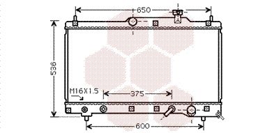 53002336 VAN WEZEL Радиатор, охлаждение двигателя