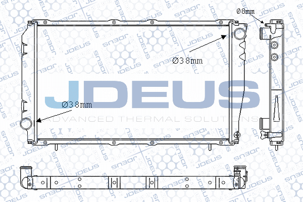026M03 JDEUS Радиатор, охлаждение двигателя