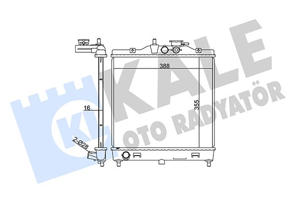370100 KALE OTO RADYATÖR Радиатор, охлаждение двигателя