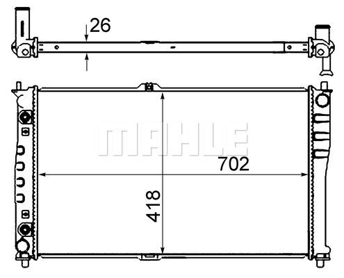 CR1329000S MAHLE Радиатор, охлаждение двигателя