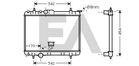 31R55092 EACLIMA Радиатор, охлаждение двигателя