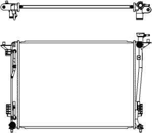 32218506 SAKURA Automotive Радиатор, охлаждение двигателя