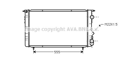 RTA2150 PRASCO Радиатор, охлаждение двигателя