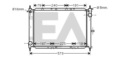 31R18104 EACLIMA Радиатор, охлаждение двигателя