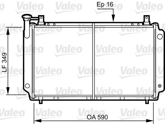 731083 VALEO Радиатор, охлаждение двигателя