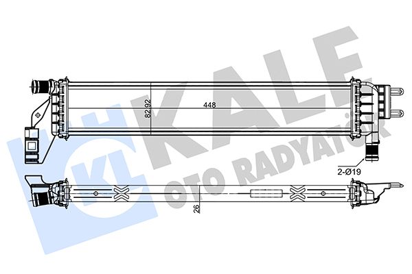 433900 KALE OTO RADYATÖR Радиатор, охлаждение двигателя