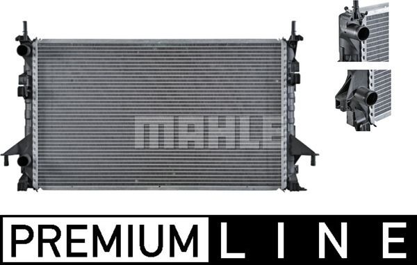 CR460000P MAHLE Радиатор, охлаждение двигателя