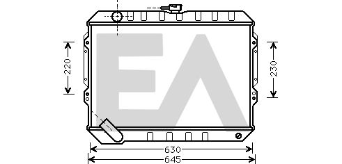 31R51035 EACLIMA Радиатор, охлаждение двигателя
