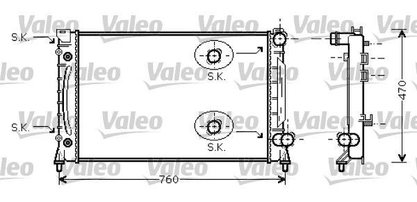 734859 VALEO Радиатор, охлаждение двигателя