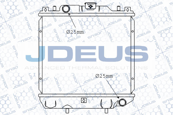 M055000A JDEUS Радиатор, охлаждение двигателя