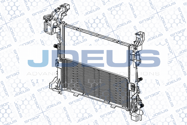 RA0231240 JDEUS Радиатор, охлаждение двигателя