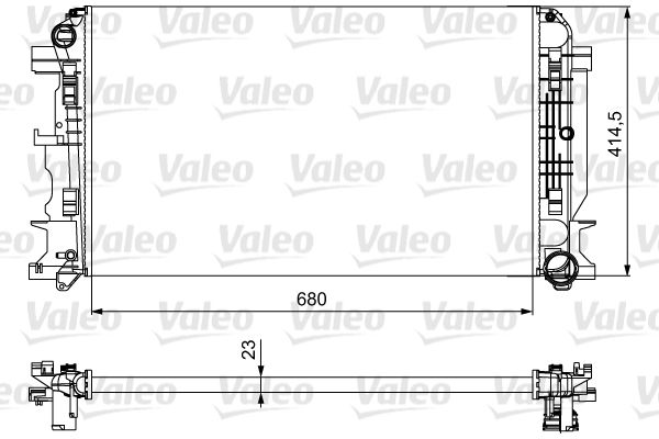 734926 VALEO Радиатор, охлаждение двигателя