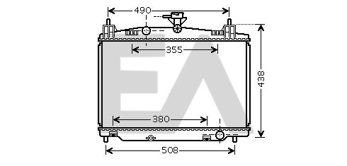 31R52093 EACLIMA Радиатор, охлаждение двигателя