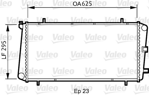 731811 VALEO Радиатор, охлаждение двигателя