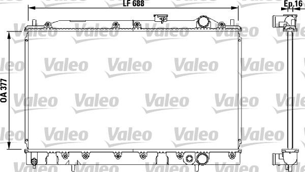 732540 VALEO Радиатор, охлаждение двигателя