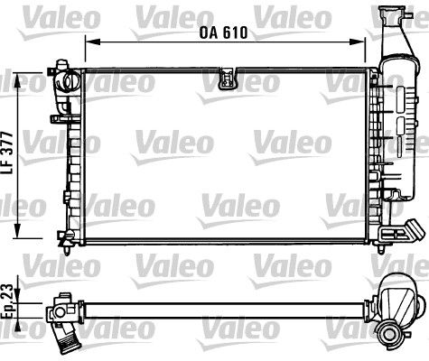 731296 VALEO Радиатор, охлаждение двигателя