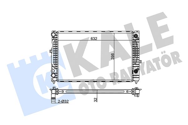 368000 KALE OTO RADYATÖR Радиатор, охлаждение двигателя