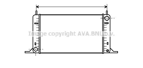 FD2096 AVA QUALITY COOLING Радиатор, охлаждение двигателя