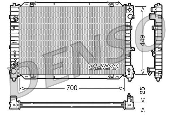 DRM10089 DENSO Радиатор, охлаждение двигателя