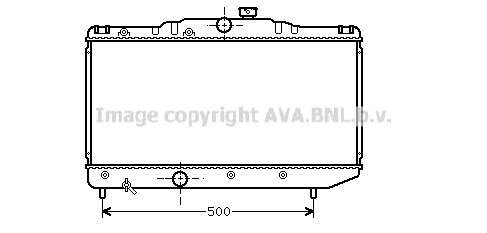 TO2155 AVA QUALITY COOLING Радиатор, охлаждение двигателя