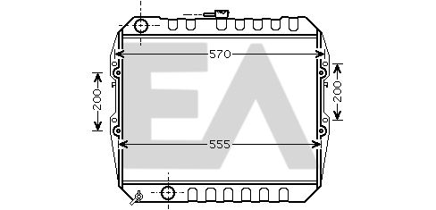 31R71088 EACLIMA Радиатор, охлаждение двигателя