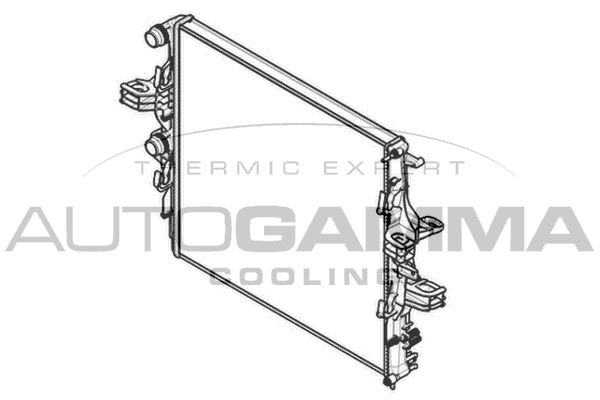 107456 AUTOGAMMA Радиатор, охлаждение двигателя